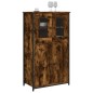 vidaXL Aparador alto madera contrachapada roble ahumado 62x32x106,5 cm vidaXL Aparador alto madera contrachapada roble ahumado 62x32x106,5 cm