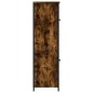 vidaXL Aparador alto madera contrachapada roble ahumado 62x32x106,5 cm vidaXL Aparador alto madera contrachapada roble ahumado 62x32x106,5 cm