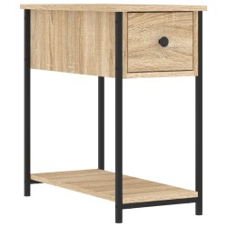 vidaXL Mesita de noche madera de ingeniería roble Sonoma 30x60x60 cm