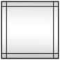 vidaXL Espejo de pared cuadrado de hierro negro 60x60 cm vidaXL Espejo de pared cuadrado de hierro negro 60x60 cm