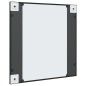 vidaXL Espejo de pared cuadrado de hierro negro 60x60 cm vidaXL Espejo de pared cuadrado de hierro negro 60x60 cm