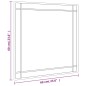 vidaXL Espejo de pared cuadrado de hierro negro 60x60 cm vidaXL Espejo de pared cuadrado de hierro negro 60x60 cm