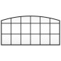 vidaXL Espejo de pared arco de hierro negro 80x40 cm vidaXL Espejo de pared arco de hierro negro 80x40 cm