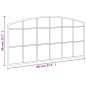 vidaXL Espejo de pared arco de hierro negro 80x40 cm vidaXL Espejo de pared arco de hierro negro 80x40 cm