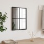 vidaXL Espejo de pared rectangular de hierro negro 30x40 cm vidaXL Espejo de pared rectangular de hierro negro 30x40 cm