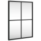 vidaXL Espejo de pared rectangular de hierro negro 30x40 cm vidaXL Espejo de pared rectangular de hierro negro 30x40 cm