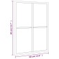 vidaXL Espejo de pared rectangular de hierro negro 30x40 cm vidaXL Espejo de pared rectangular de hierro negro 30x40 cm
