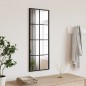 vidaXL Espejo de pared rectangular de hierro negro 30x80 cm vidaXL Espejo de pared rectangular de hierro negro 30x80 cm