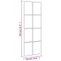 vidaXL Espejo de pared rectangular de hierro negro 30x80 cm vidaXL Espejo de pared rectangular de hierro negro 30x80 cm