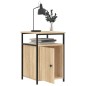 vidaXL Mesitas noche 2 uds madera contrachapada color roble 40x42x60cm vidaXL Mesitas noche 2 uds madera contrachapada color roble 40x42x60cm