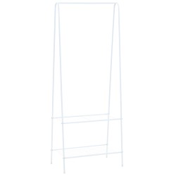 vidaXL Perchero de ropa blanco 59x35x150 cm