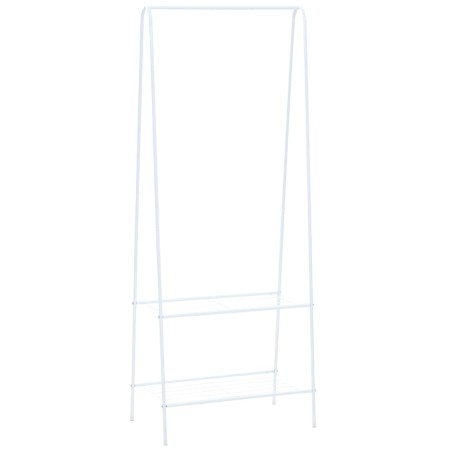 vidaXL Perchero de ropa blanco 59x35x150 cm