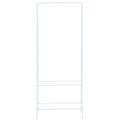 vidaXL Perchero de ropa blanco 59x35x150 cm