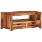 vidaXL Mesa de centro de madera maciza de acacia 84x49x40 cm