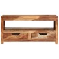vidaXL Mesa de centro de madera maciza de acacia 84x49x40 cm