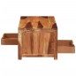 vidaXL Mesa de centro de madera maciza de acacia 84x49x40 cm
