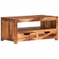 vidaXL Mesa de centro de madera maciza de acacia 84x49x40 cm