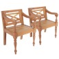vidaXL Sillas Batavia 2 unidades madera maciza de caoba marrón claro vidaXL Sillas Batavia 2 unidades madera maciza de caoba marrón claro