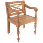 vidaXL Sillas Batavia 2 unidades madera maciza de caoba marrón claro vidaXL Sillas Batavia 2 unidades madera maciza de caoba marrón claro