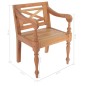 vidaXL Sillas Batavia 2 unidades madera maciza de caoba marrón claro vidaXL Sillas Batavia 2 unidades madera maciza de caoba marrón claro