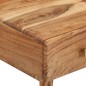 vidaXL Mesa de centro de madera maciza de acacia 70x60x42 cm