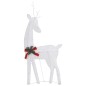 vidaXL Familia renos de Navidad malla blanca frío blanco 270x7x90 cm vidaXL Familia renos de Navidad malla blanca frío blanco 270x7x90 cm