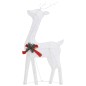 vidaXL Familia renos de Navidad malla blanca frío blanco 270x7x90 cm vidaXL Familia renos de Navidad malla blanca frío blanco 270x7x90 cm