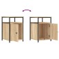 vidaXL Mesitas noche 2 uds madera contrachapada color roble 40x42x60cm vidaXL Mesitas noche 2 uds madera contrachapada color roble 40x42x60cm