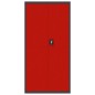 vidaXL Armario archivador de acero gris antracita y rojo 90x40x180 cm