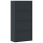 vidaXL Armario archivador de acero gris antracita y rojo 90x40x180 cm