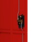 vidaXL Armario archivador de acero gris antracita y rojo 90x40x180 cm
