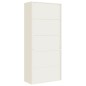 vidaXL Armario archivador de acero blanco 90x40x200 cm