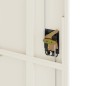 vidaXL Armario archivador de acero blanco 90x40x200 cm
