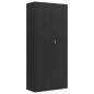 vidaXL Armario archivador de acero negro 90x40x200 cm