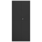 vidaXL Armario archivador de acero negro 90x40x200 cm