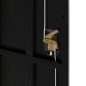 vidaXL Armario archivador de acero negro 90x40x200 cm