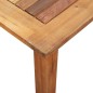 vidaXL Set de comedor 5 pzas ratán sintético madera maciza acacia gris