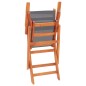 vidaXL Sillas plegables jardín 2 uds madera eucalipto y textilene gris vidaXL Sillas plegables jardín 2 uds madera eucalipto y textilene gris
