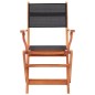 vidaXL Sillas plegables jardín 2 uds madera eucalipto textilene negro vidaXL Sillas plegables jardín 2 uds madera eucalipto textilene negro