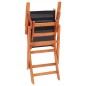 vidaXL Sillas plegables jardín 2 uds madera eucalipto textilene negro vidaXL Sillas plegables jardín 2 uds madera eucalipto textilene negro