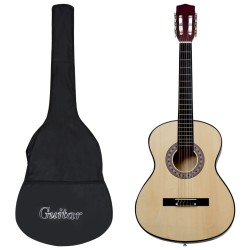 vidaXL Set de guitarra clásica para principiantes 12 piezas 4/4 39"      