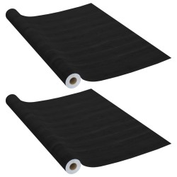 vidaXL Láminas autoadhesivas puertas 2 uds PVC madera oscuro 210x90 cm
