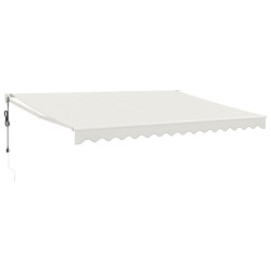 vidaXL Toldo retráctil automático color crema 4,5x3 m