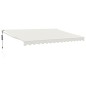 vidaXL Toldo retráctil automático color crema 4,5x3 m vidaXL Toldo retráctil automático color crema 4,5x3 m