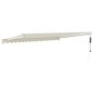 vidaXL Toldo retráctil automático color crema 4,5x3 m vidaXL Toldo retráctil automático color crema 4,5x3 m