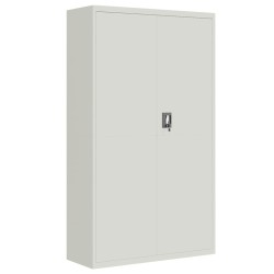 vidaXL Armario archivador de acero gris claro 105x40x180 cm