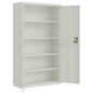 vidaXL Armario archivador de acero gris claro 105x40x180 cm