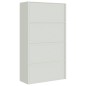 vidaXL Armario archivador de acero gris claro 105x40x180 cm
