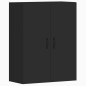 vidaXL Armarios de pared 2 uds madera de ingeniería negro vidaXL Armarios de pared 2 uds madera de ingeniería negro
