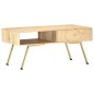 vidaXL Mesa de centro de madera maciza de mango 95x50x42 cm vidaXL Mesa de centro de madera maciza de mango 95x50x42 cm